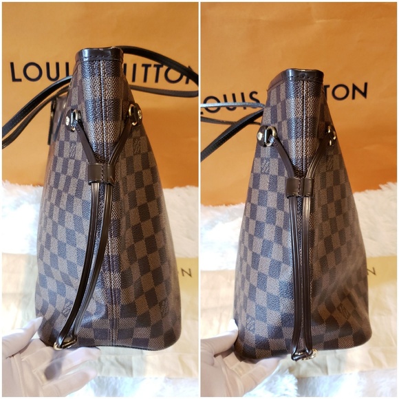 100% Auth Louis Vuitton Neverfull MM Damier Ebene - Picture 2 of 8